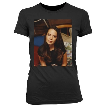 Holly Marie Combs Women's Junior Cut Crewneck T-Shirt