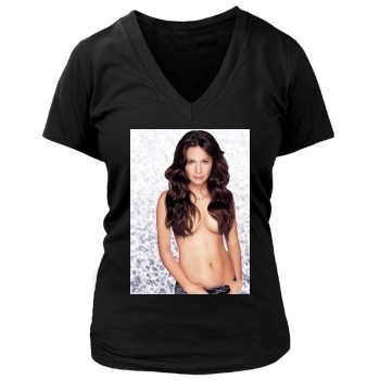 Holly Marie Combs Women's Deep V-Neck TShirt