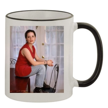 Holly Marie Combs 11oz Colored Rim & Handle Mug