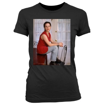 Holly Marie Combs Women's Junior Cut Crewneck T-Shirt