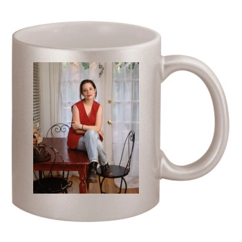 Holly Marie Combs 11oz Metallic Silver Mug