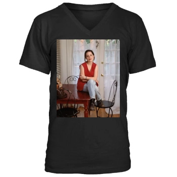 Holly Marie Combs Men's V-Neck T-Shirt