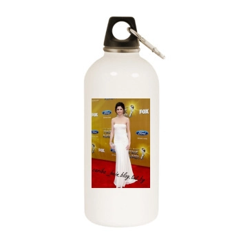 Selena Gomez White Water Bottle With Carabiner