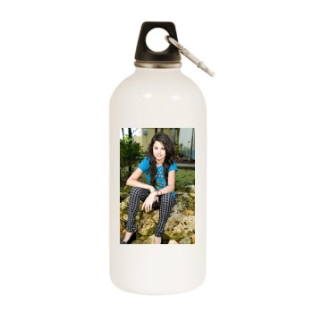 Selena Gomez White Water Bottle With Carabiner