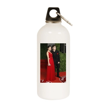 Selena Gomez White Water Bottle With Carabiner