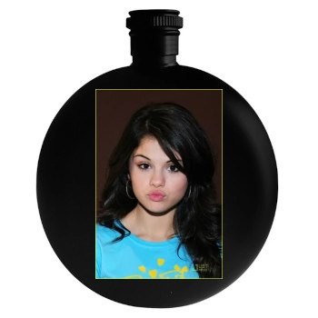 Selena Gomez Round Flask