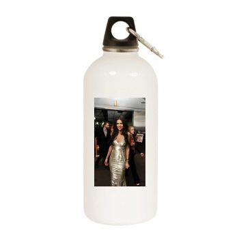 Selena Gomez White Water Bottle With Carabiner