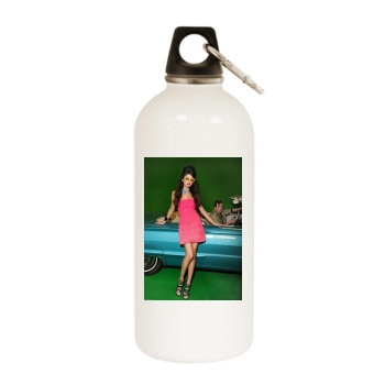 Selena Gomez White Water Bottle With Carabiner