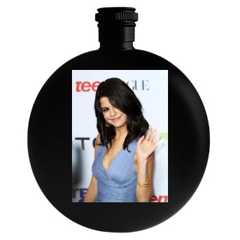 Selena Gomez Round Flask