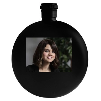 Selena Gomez Round Flask