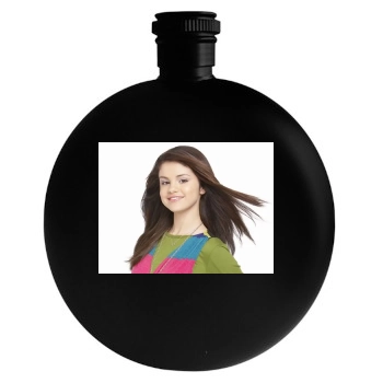 Selena Gomez Round Flask