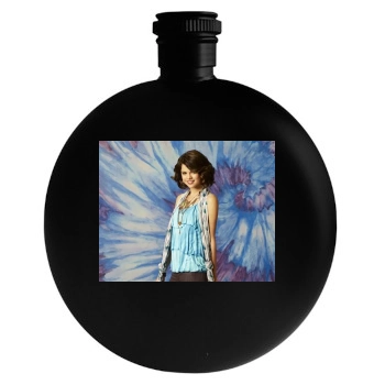 Selena Gomez Round Flask