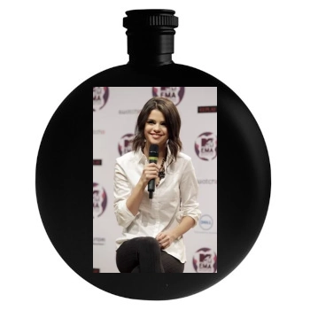 Selena Gomez Round Flask