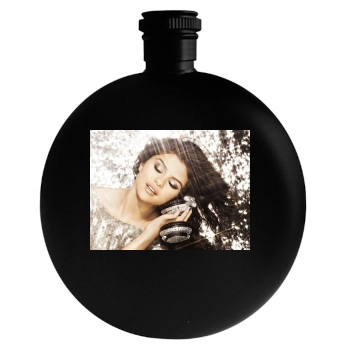 Selena Gomez Round Flask