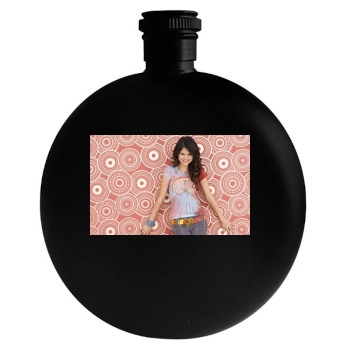 Selena Gomez Round Flask