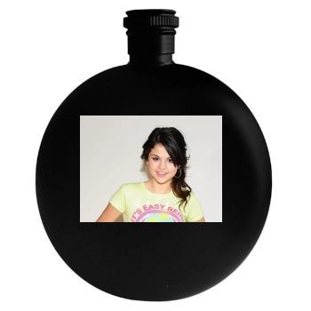 Selena Gomez Round Flask