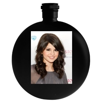 Selena Gomez Round Flask