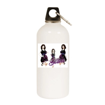 Selena Gomez White Water Bottle With Carabiner