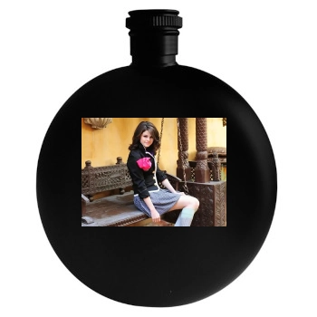 Selena Gomez Round Flask