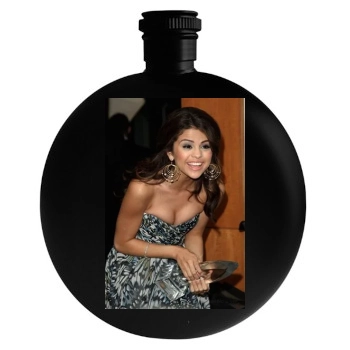 Selena Gomez Round Flask