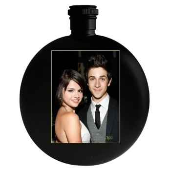 Selena Gomez Round Flask