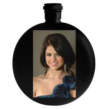 Selena Gomez Round Flask