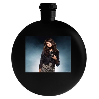 Selena Gomez Round Flask