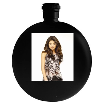 Selena Gomez Round Flask