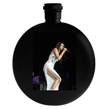 Selena Gomez Round Flask