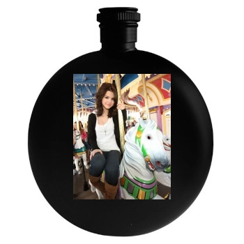 Selena Gomez Round Flask