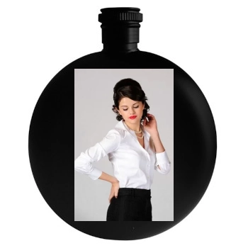 Selena Gomez Round Flask