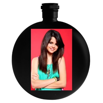 Selena Gomez Round Flask