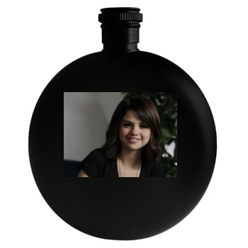 Selena Gomez Round Flask