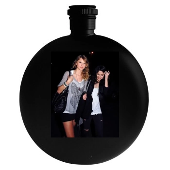 Selena Gomez Round Flask