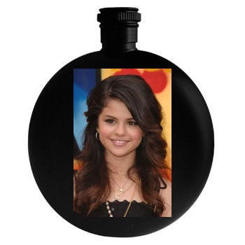 Selena Gomez Round Flask