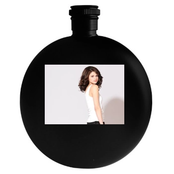 Selena Gomez Round Flask