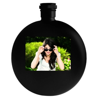 Selena Gomez Round Flask