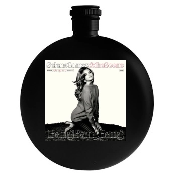 Selena Gomez Round Flask