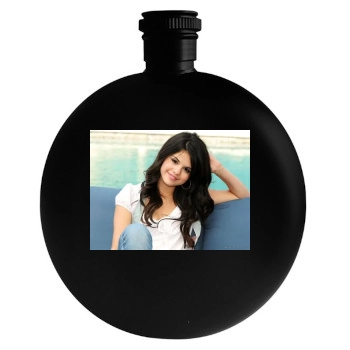 Selena Gomez Round Flask