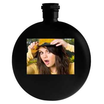 Selena Gomez Round Flask