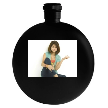 Selena Gomez Round Flask