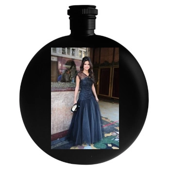 Selena Gomez Round Flask