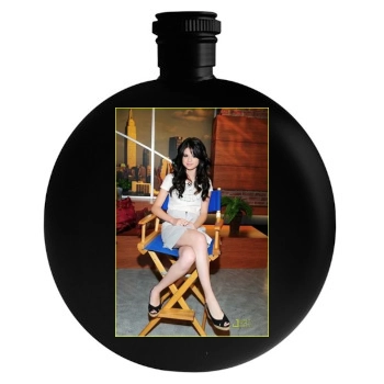 Selena Gomez Round Flask