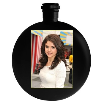 Selena Gomez Round Flask