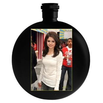 Selena Gomez Round Flask