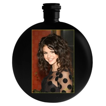 Selena Gomez Round Flask