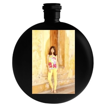 Selena Gomez Round Flask