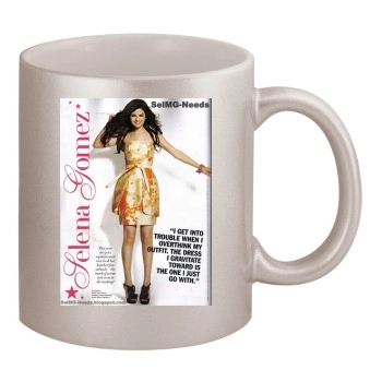 Selena Gomez 11oz Metallic Silver Mug