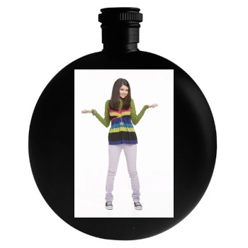 Selena Gomez Round Flask