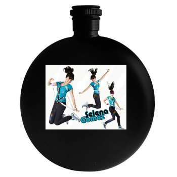 Selena Gomez Round Flask